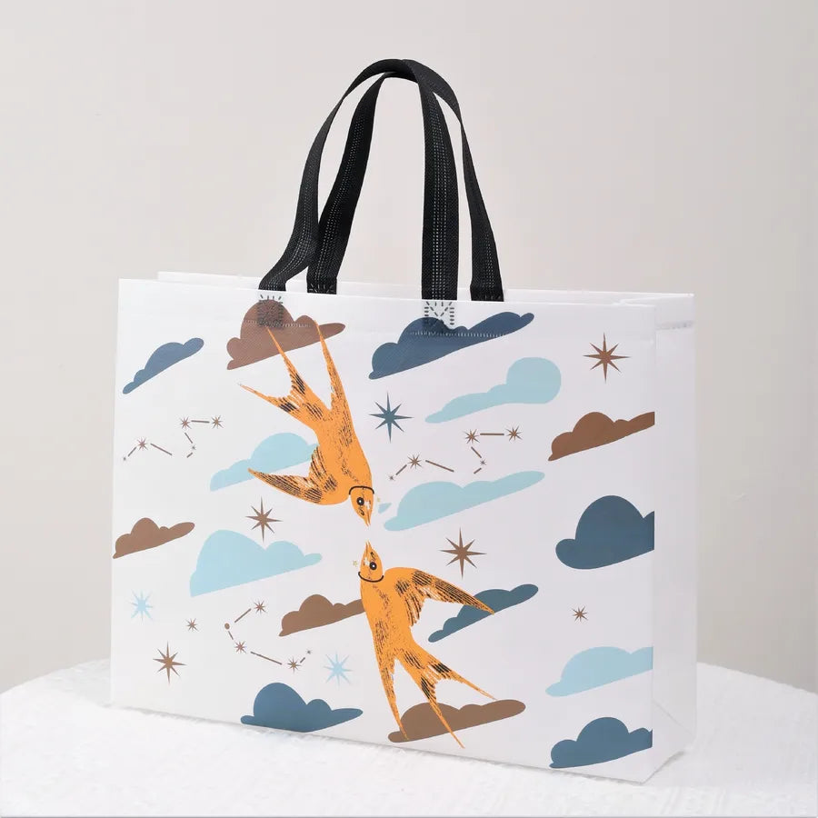 coated non-woven portable clothing handbag advertising shopping bag spot printed logo