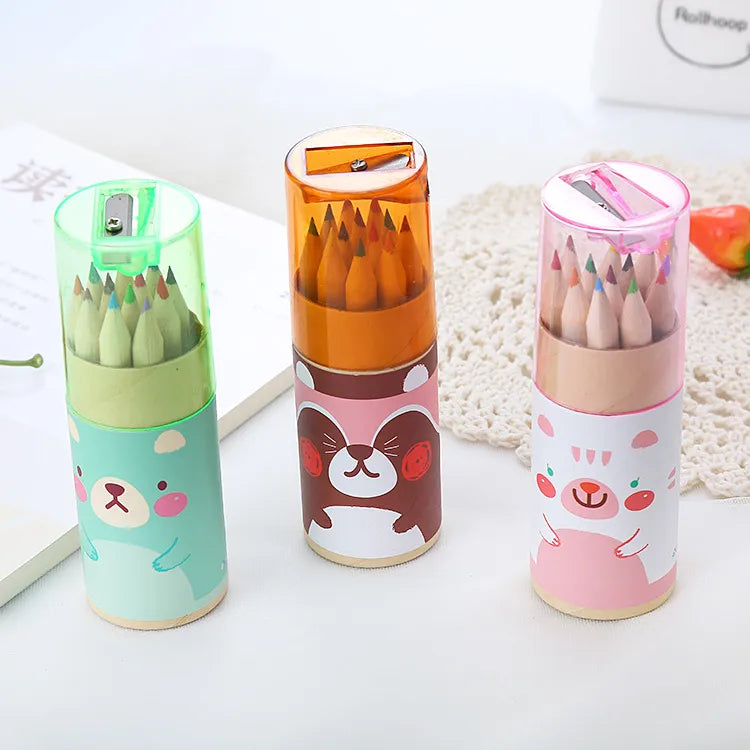 creative student drawing graffiti multicolor pencil sharpener barrel stationery wholesale