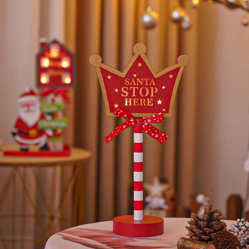 Christmas Cartoon Style Fruit Wood Party Lightings