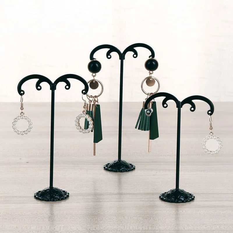 wrought iron earrings jewelry display stand three piece set  wholesale