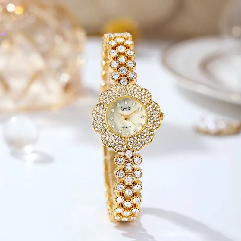 Casual Elegant Solid Color Jewelry Buckle Quartz Watch Women's Watches