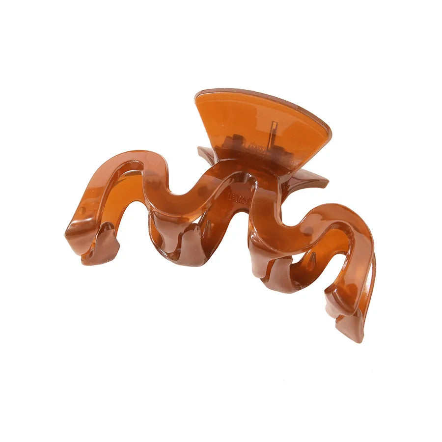 women's lady solid color resin stoving varnish hair claws