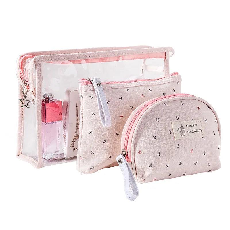 transparent cosmetic bag large capacity portable travel storage bag