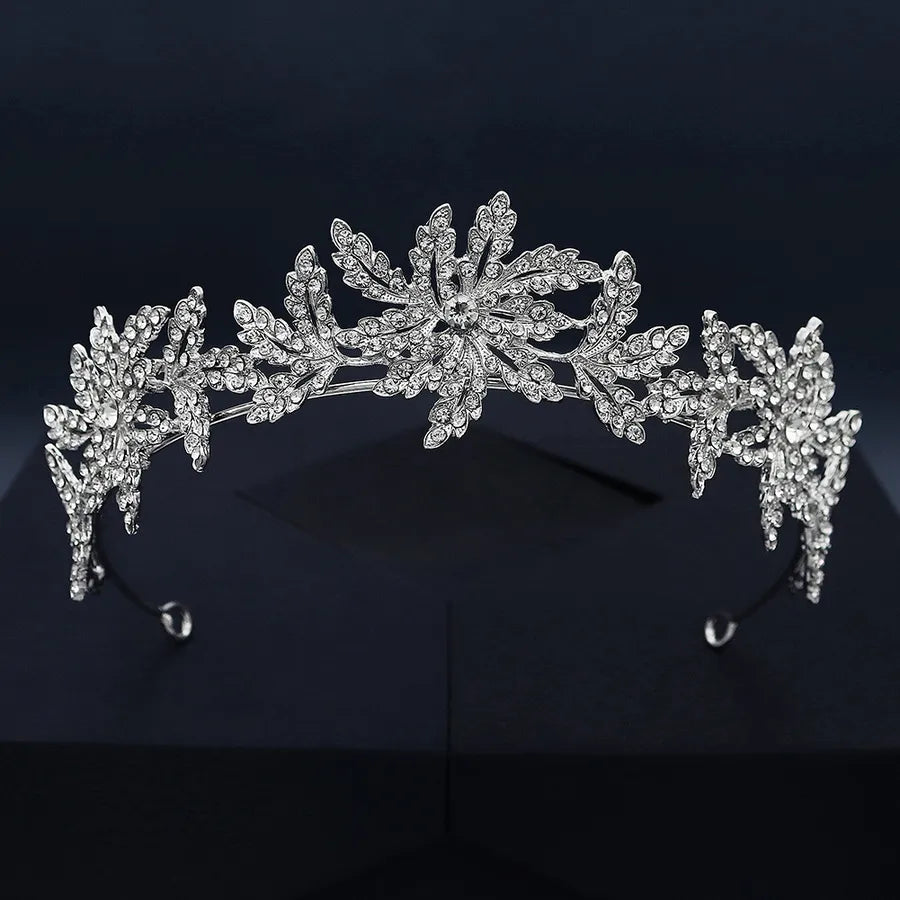fashion crown alloy rhinestone bridal headband