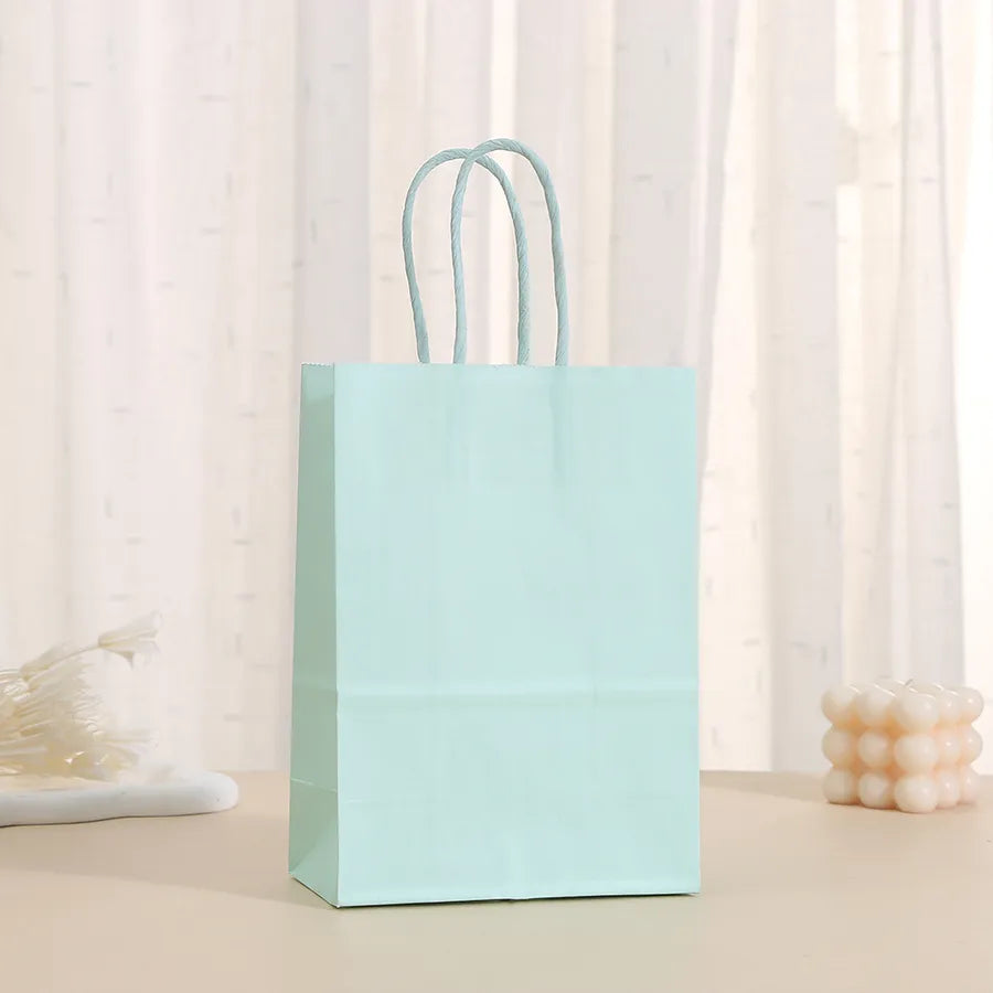 simple style solid color paper daily gift bags 1 piece