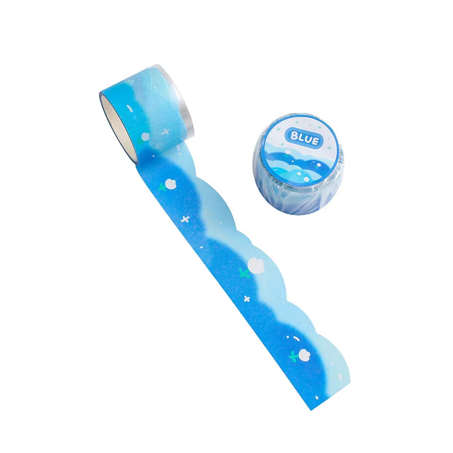 ins korean cartoon cute cloud tape girl hand account diy decorative stickers paper adhesive tape student and paper adhesive tape