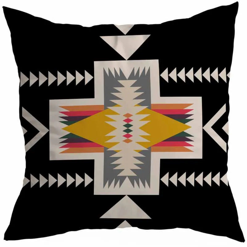 vacation sweet geometric stripe solid color linen fibre peach skin pillow cases
