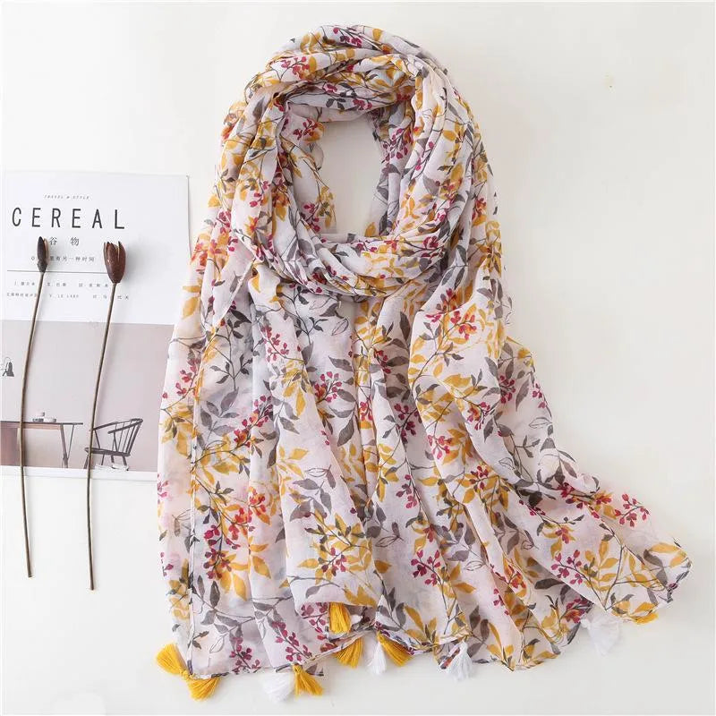 new scarf retro stitching bohemian cashew print silk scarf sunscreen yiwu wholesales