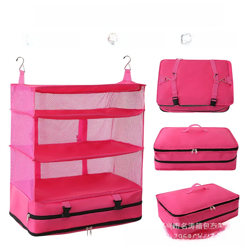 Clothes clothing  sundries storage bag three-layer hanging bag book hanging bag storage bag source manufacturers
