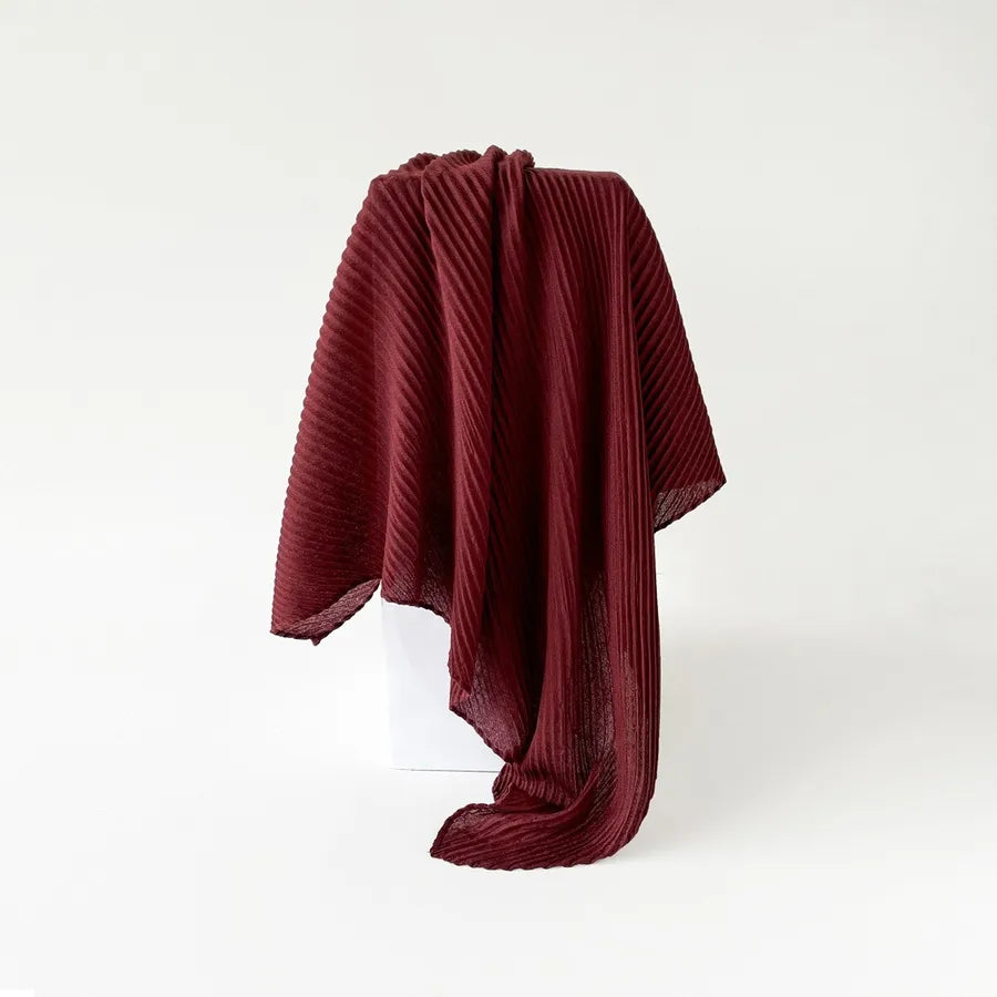 Women's Elegant Simple Style Solid Color Imitation cotton and linen Silk Scarf