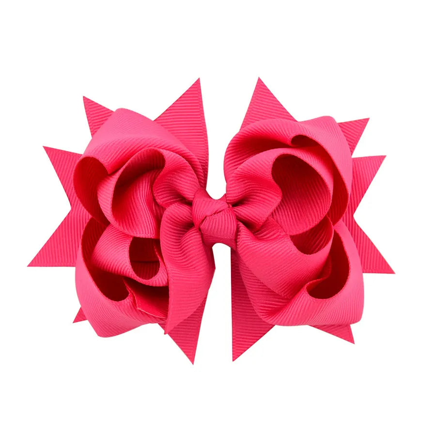 new simple flower fishtail bow hairpin set