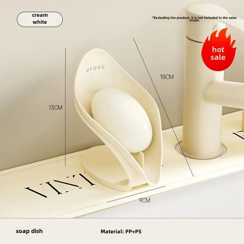 Household soap box draining light luxury bathroom simple soap box bathroom countertop multi-functional creative soap box