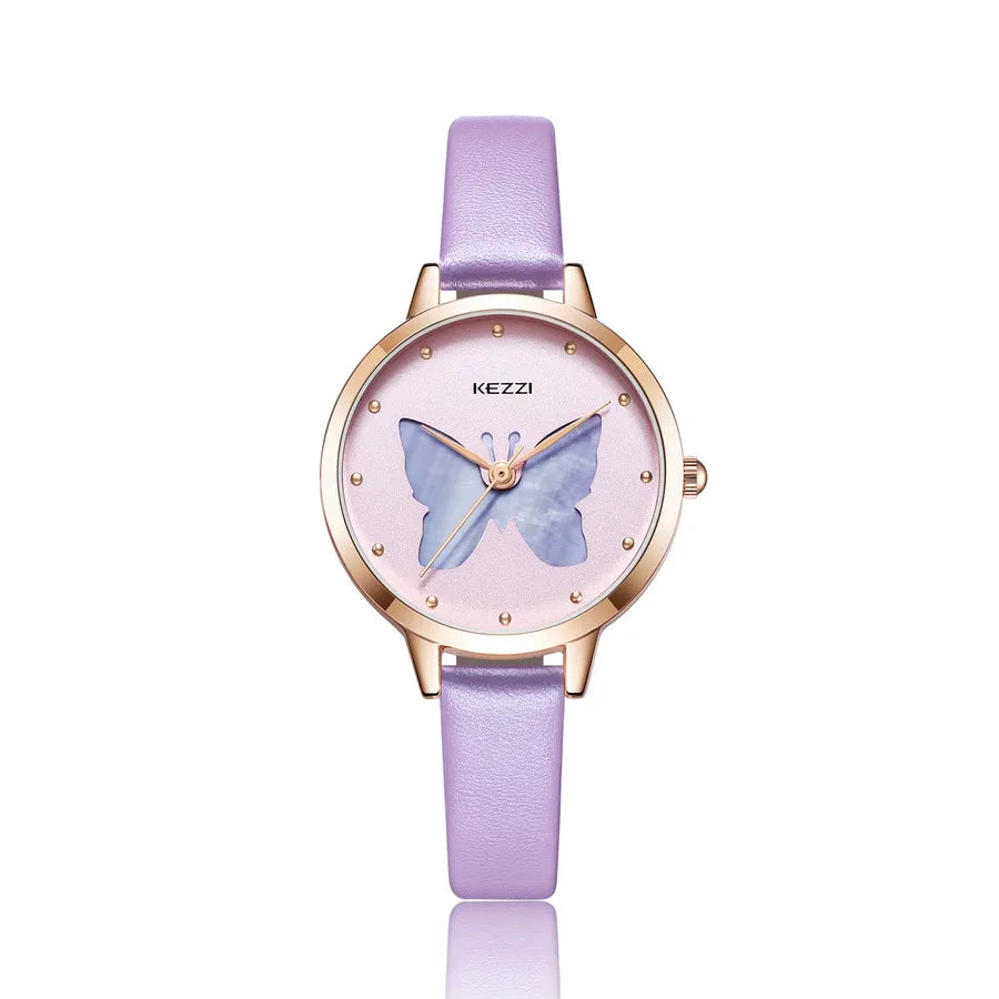 Casual Butterfly Buckle Quartz Watch Women's Watches