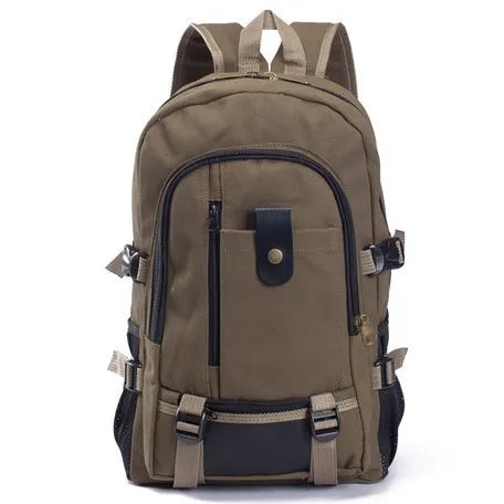 Hot Trendy Men's Backpack Casual Travel Canvas Backpack Student Schoolbag Wholesale