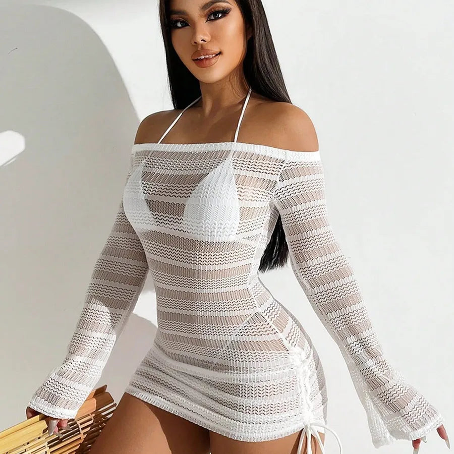 Women's Stripe Sexy Cover Ups