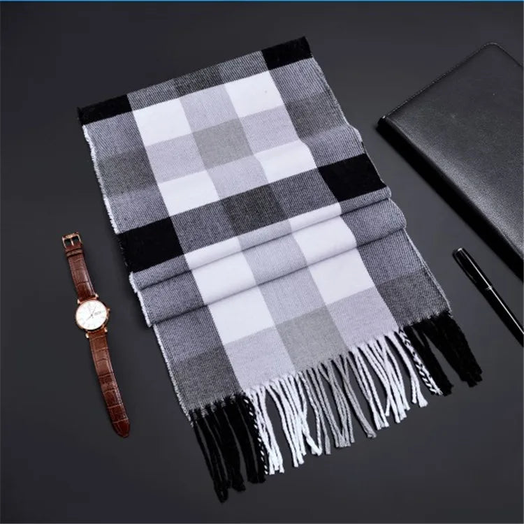 Network explosions men's high-end scarf imitation cashmere  youth leisure scarf gift scarf factory wholesale