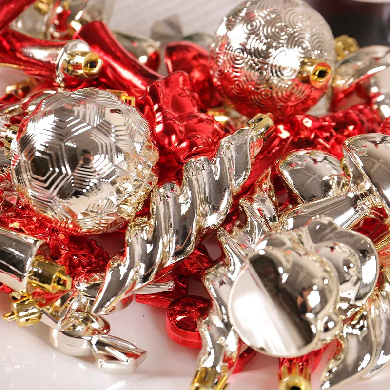 Christmas Simple Style Candle Snowflake Plastic Indoor Party Hanging Ornaments