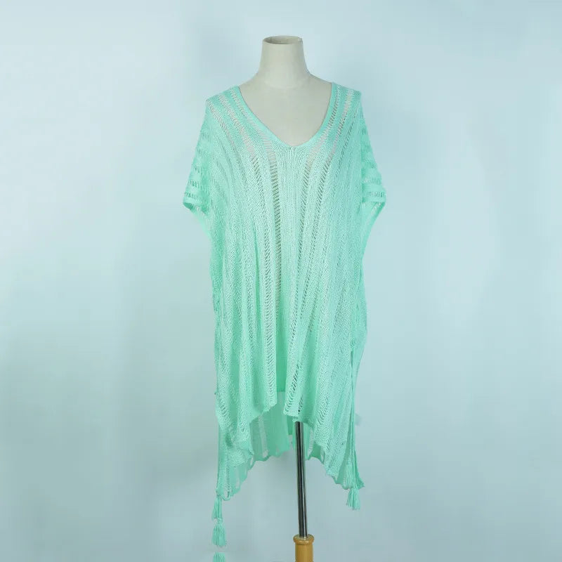 Women's Solid Color Vacation Cover Ups