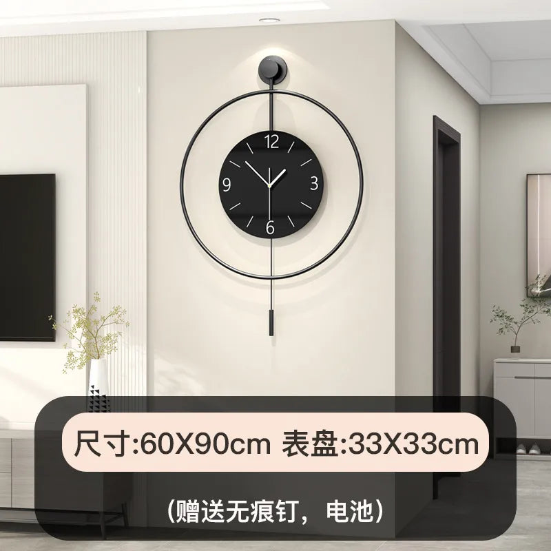 Internet Celebrity Creative Wall Clock Living Room Entrance Background Decoration Clock Wall Hanging Home Modern Simple Art Clock