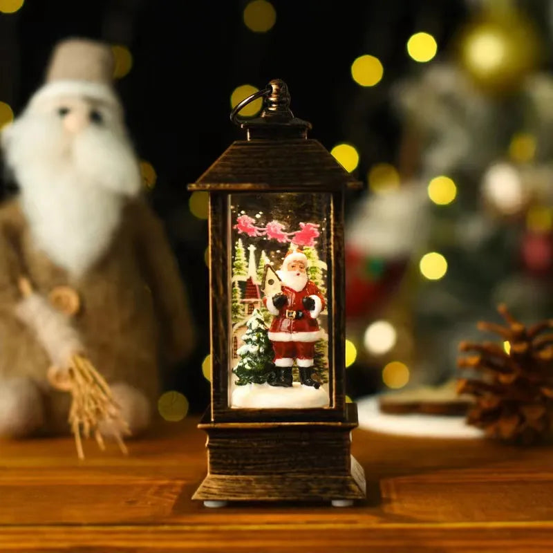 Christmas Cartoon Style Cute Santa Claus Snowman Plastic Indoor Party Festival Ornaments
