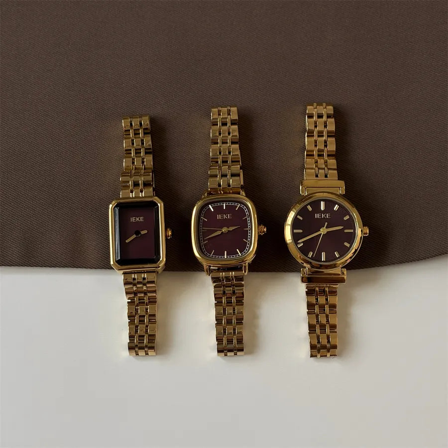 Casual Luxurious Square Double Side Snaps Quartz Watch