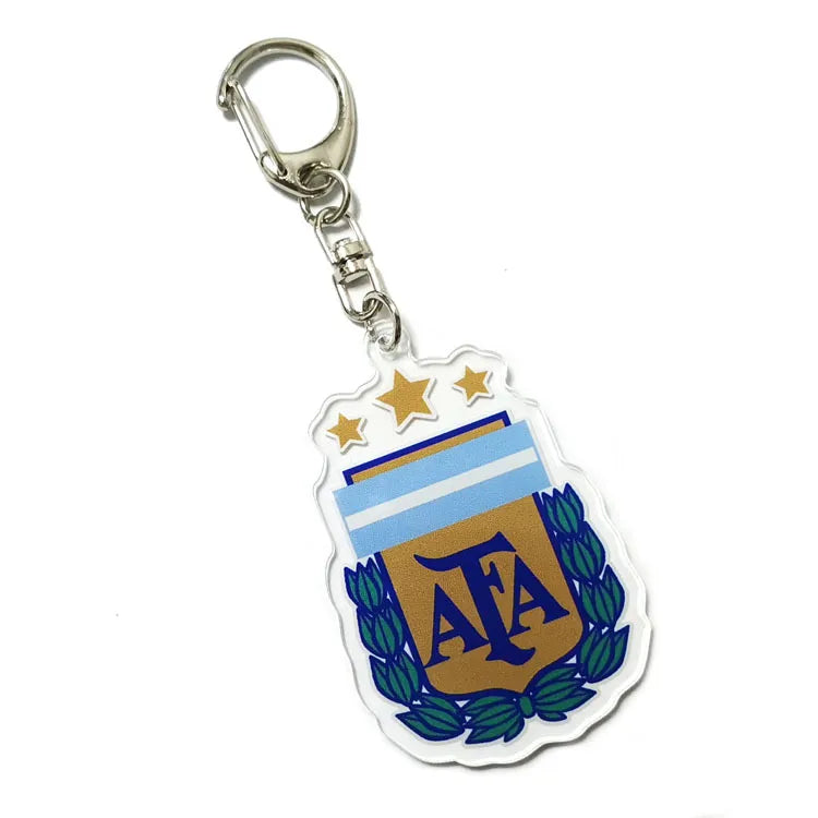Modern Style National Flag Symbol Acrylic Unisex Keychain
