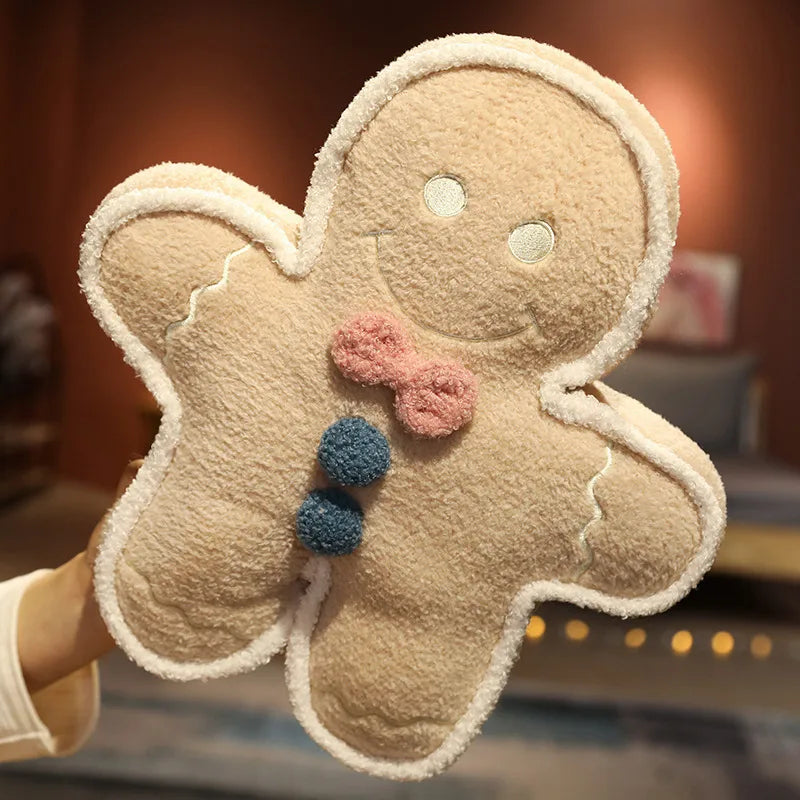 Christmas Toy Soft Plush Gingerbread Man Doll Children's Stuffed Toy Doll Gift PP Cotton Material Funny Plaything