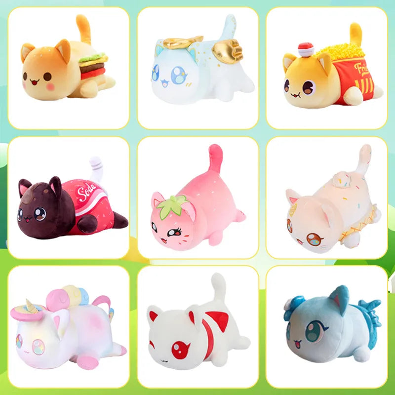 hot-selling plush doll cat pillow French fries hamburger doll soft pillow toy new products manufacturers wholesale