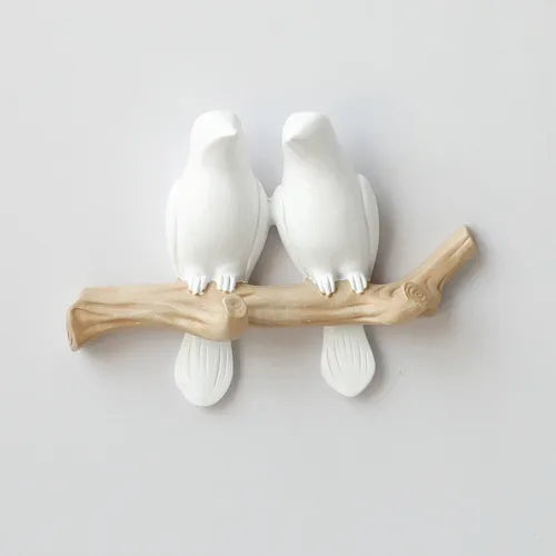 Nordic Creative Bird Decoration Hook Hallway Wall Seamless Key Hook Punch-free Wall Decoration Wall Hanging Coat Hook