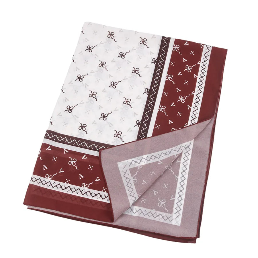 New High-grade Printed Satin Chiffon Scarf Malaysia Scarf Long Scarf Middle East Dubai Turban