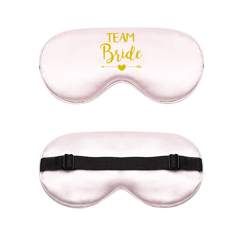 bride and bridesmaid artificial silk eye shield adjustable elastic wedding game bridesmaid gift