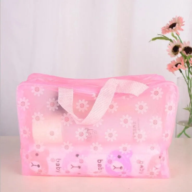 Elegant Simple Style Floral PVC Storage Bag Makeup Bags