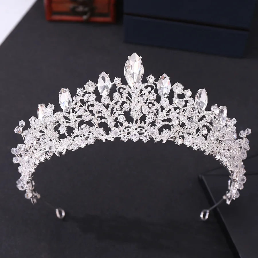 sweet crown alloy inlay rhinestones crown 1 piece