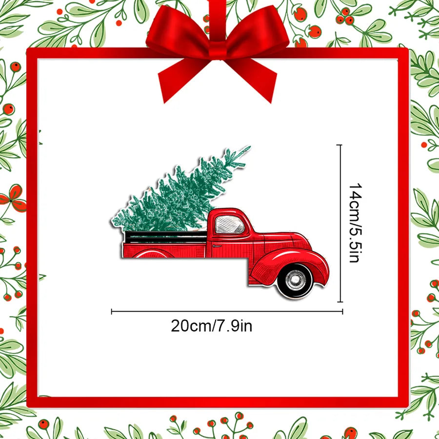 Christmas Decorative Wooden Corner Stickers MZ648-652 Santa Claus Reindeer Grinch Cartoon Animation Wall Decals