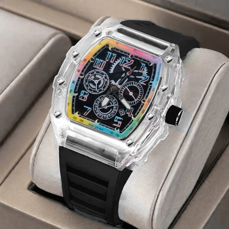 Zido Brand High-value Leisure Sports Automatic Quartz Luminous Waterproof Richard Men's Watch Colorful
