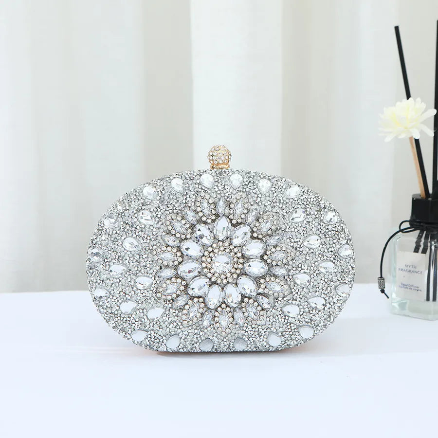 Hot-selling Evening Bag Sunflower Diamond-encrusted Party Clutch Bag Fashionable Personalized All-match Bag Women's Shell Bag