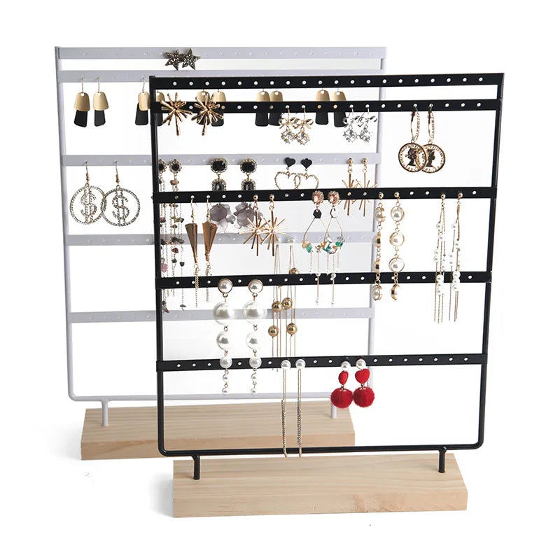 Feather Earring Bracket Earring Rack Jewelry Rack Storage Rack 5-Layer 100 Holes Earring Rack Jewelry Rack