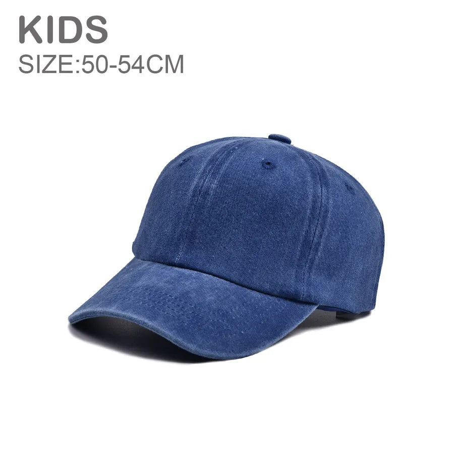 Children Unisex Streetwear Solid Color Baseball Cap