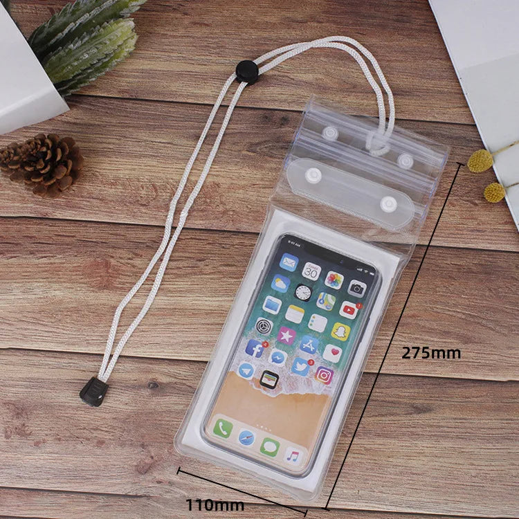 Casual Solid Color Tpu Waterproof Bag Swimming Accessories