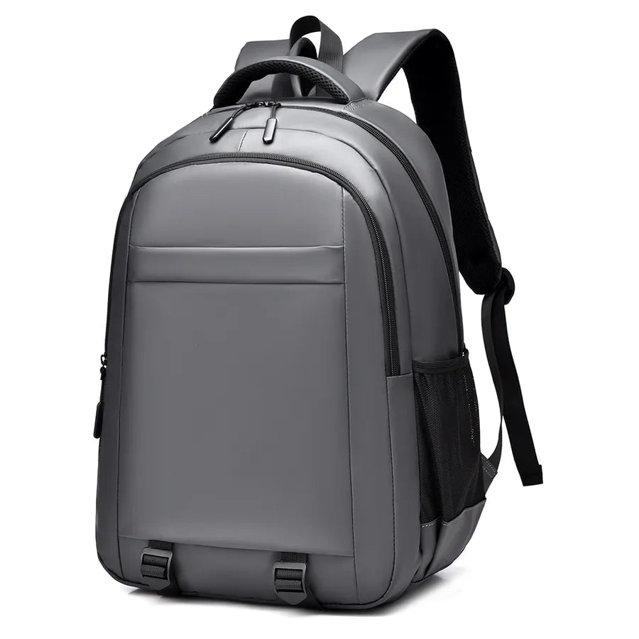 Solid Color Daily Street Shopping Laptop Backpack