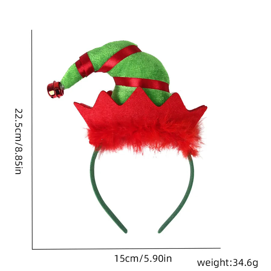 Christmas Cartoon Style Cute Christmas Hat Santa Claus Plastic Party headband