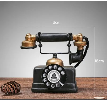 simple style digital telephone synthetic resin ornaments artificial decorations