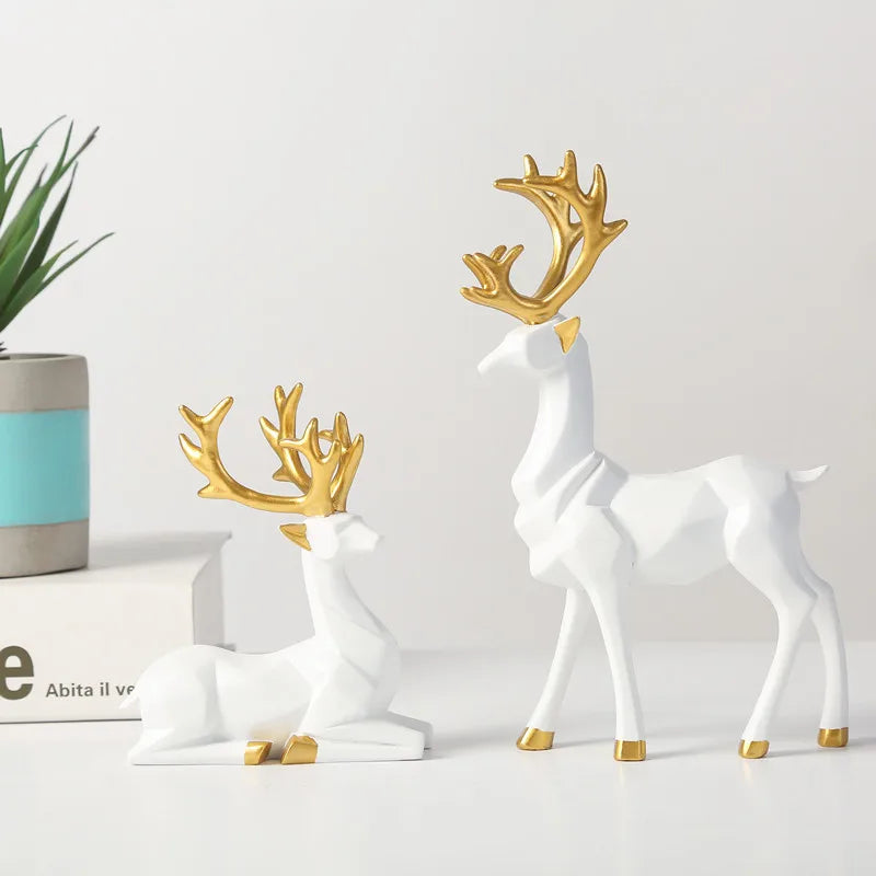 Christmas Simple Style Elk Resin Ornaments Artificial Decorations