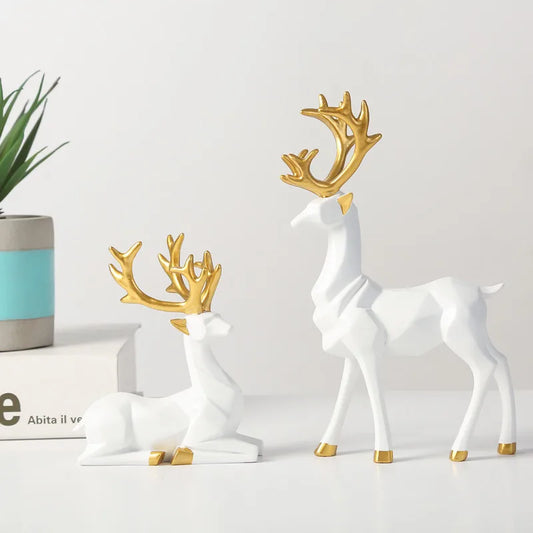 Christmas Simple Style Elk Resin Ornaments Artificial Decorations