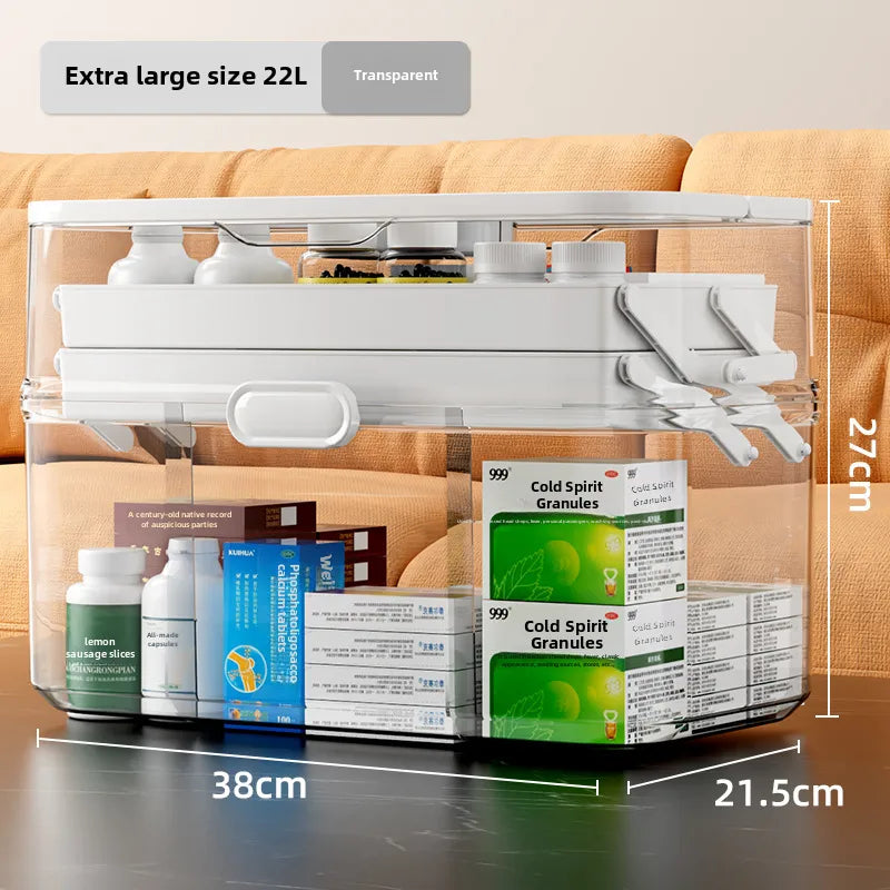 Medicine box Family medicine box household large capacity children's medicine multi-layer medical storage box first aid box small medicine box