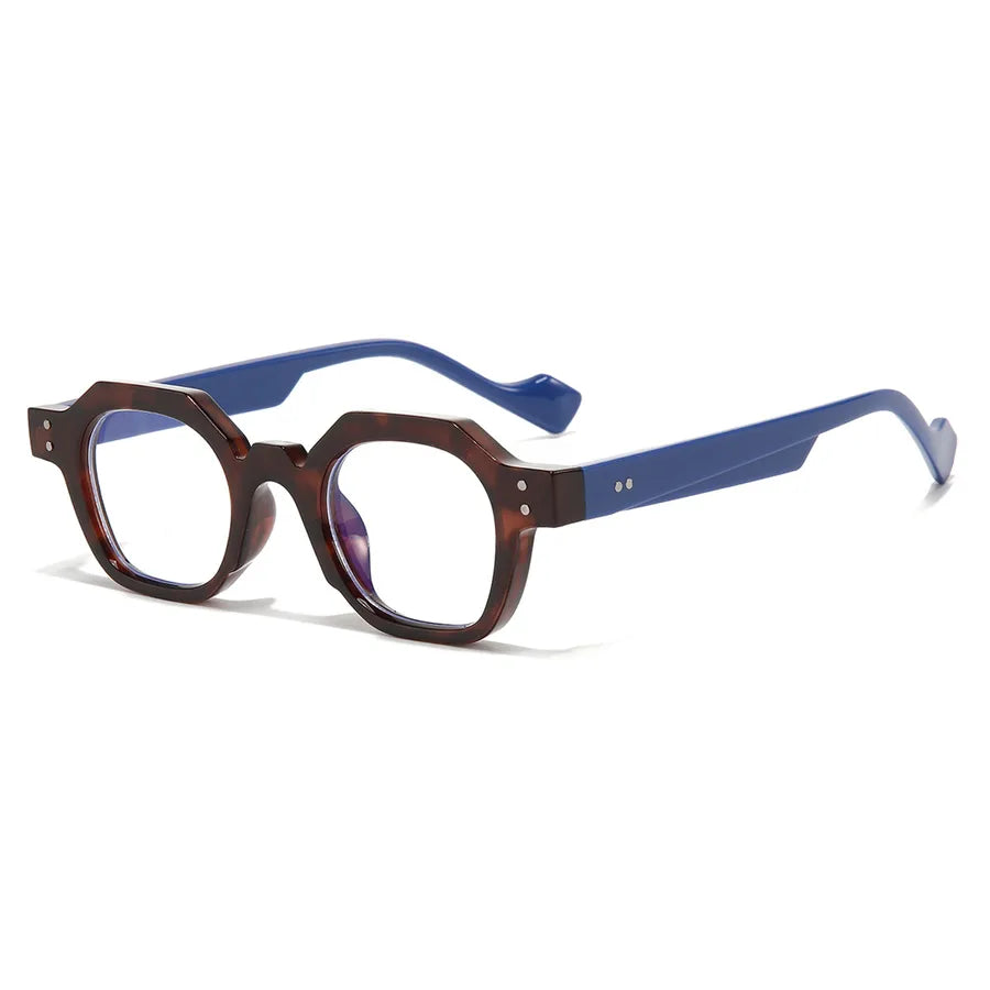 simple style streetwear solid color pc polygon  full frame men's sunglasses