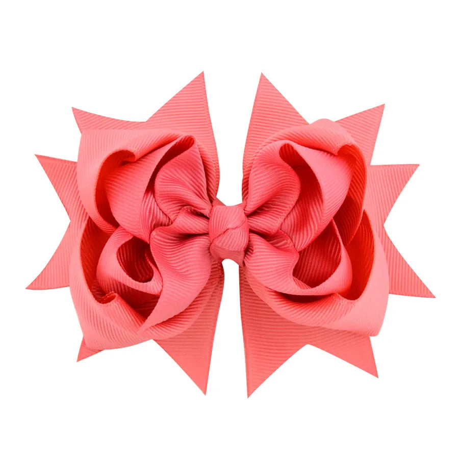 new simple flower fishtail bow hairpin set