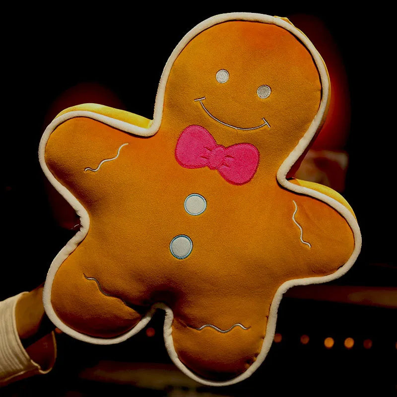 Christmas Toy Soft Plush Gingerbread Man Doll Children's Stuffed Toy Doll Gift PP Cotton Material Funny Plaything