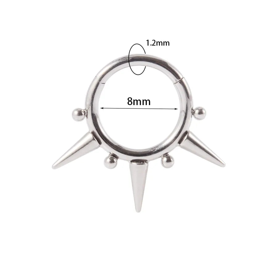 casual simple style solid color g23 titanium plating nose ring