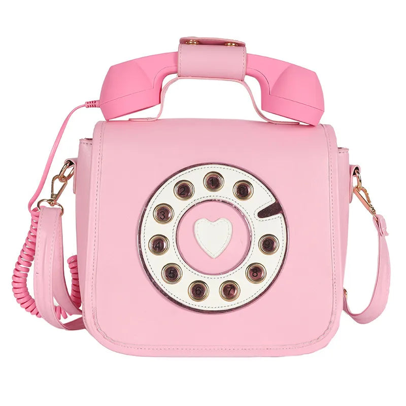 Women's Medium Pu Leather Digital Telephone Streetwear Square Zipper Crossbody Bag